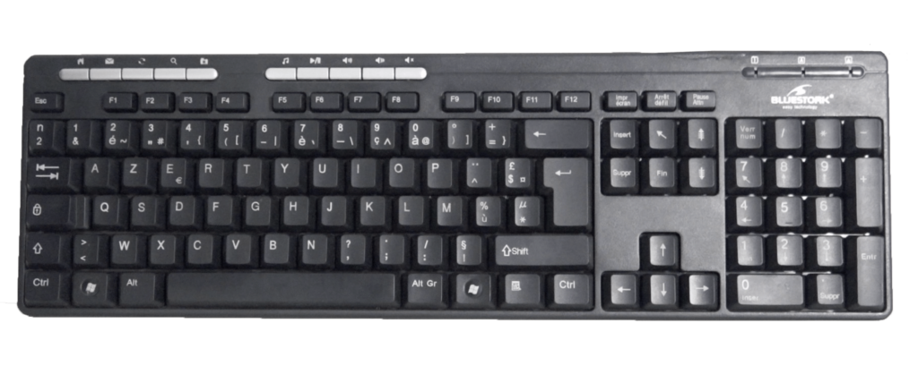 Un clavier d'ordinateur