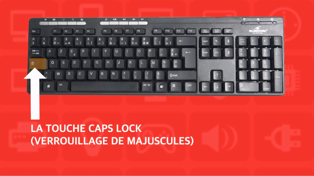 La touche Caps lock ou verrouillage de