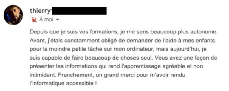 commentaire élogieux