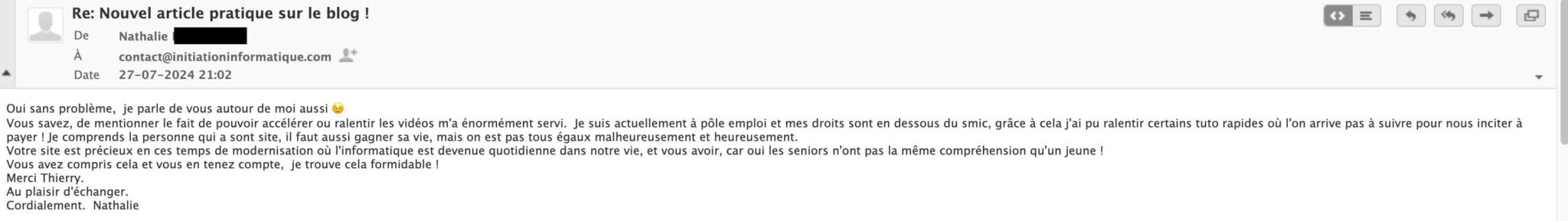 Magnifique commentaire